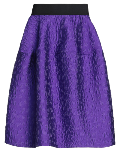 P.a.r.o.s.h Midi Skirts In Purple