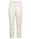 Isabel Marant Woman Jeans Ivory Size 10 Cotton In White
