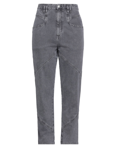 Isabel Marant Woman Denim Pants Grey Size 2 Cotton In Grey