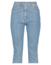 Moschino Denim Cropped In Blue