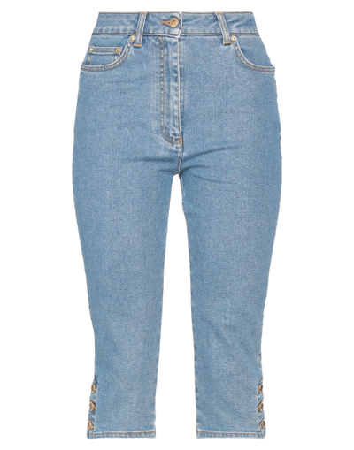 Moschino Denim Cropped In Blue