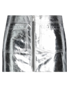 Saint Laurent Mini Skirts In Silver