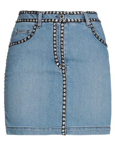 Moschino Denim Skirts In Blue