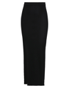 Rick Owens Womens Black Soft Pillar Stretch-wool Blend Maxi Skirt In Black