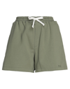 Philosophy Di Lorenzo Serafini Drawstring Cotton Shorts In Military Green