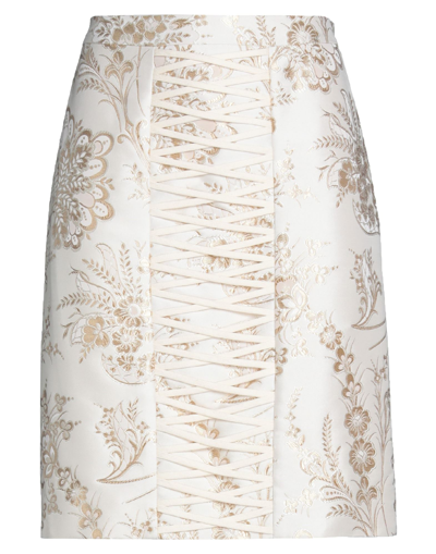 Moschino Mini Skirts In Ivory