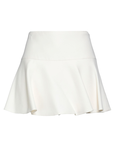 Valentino Woman Shorts & Bermuda Shorts Ivory Size 6 Virgin Wool, Silk In White