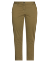 White Sand Pants In Military Green