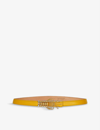 LA MAISON COUTURE SONIA PETROFF LOBSTER 24CT YELLOW GOLD-PLATED BRASS AND SWAROVSKI LEATHER BELT,59488294