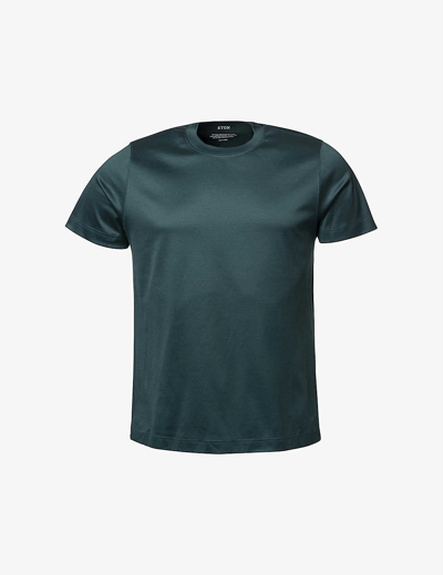 Eton Slim-fit Cotton-jersey T-shirt In Dark Green