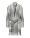 Agnona Overcoats In Light Grey