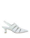 Pinko Woman Mules & Clogs White Size 5 Calfskin