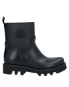Moncler Ginette Logo Waterproof Rain Boot In Black