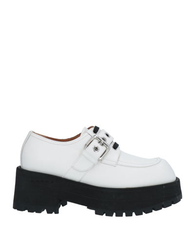 Marni Lace-up Shoes In White