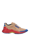 Az Factory Neoprene And Mesh Sneakers In Beige