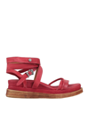 A.s. 98 Sandals In Brick Red