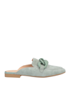Formentini Woman Mules & Clogs Sage Green Size 9 Soft Leather