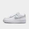 Nike White & Silver Air Force 1 Shadow Sneakers In White/metallic Silver/pure Platinum