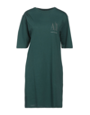 Armani Exchange Short Dresses In Dark Green