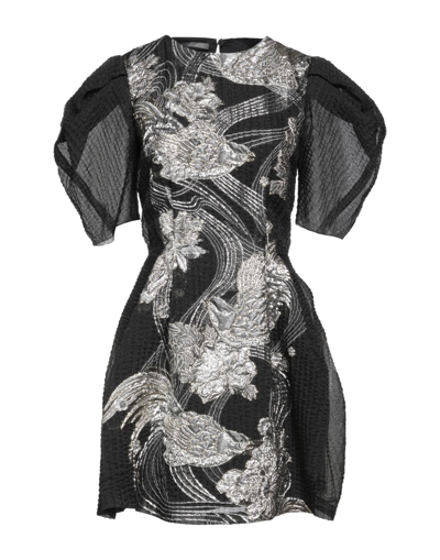 Alberta Ferretti Short Dresses In Black