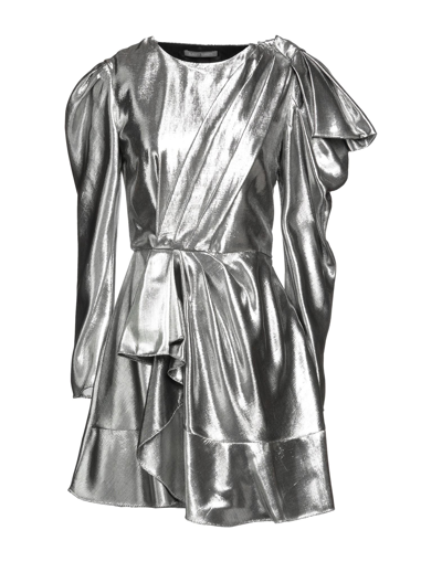 Alberta Ferretti Short Dresses In Silver