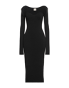 Khaite Midi Dresses In Black