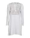 Alberta Ferretti Short Dresses In Light Grey