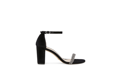 Stuart Weitzman Nearlynude Highshine Sandal In Black