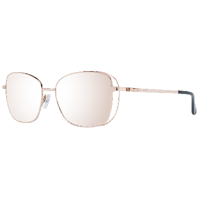 Ted Baker Tb1588 Mirrored Butterfly Sunglasses In Rose Gold