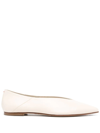 AEYDE MOA LEATHER BALLERINA SHOES