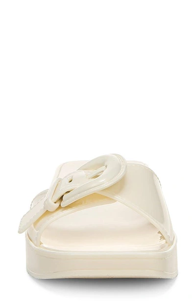 Veronica Beard Davina Jelly Slide Sandal In White