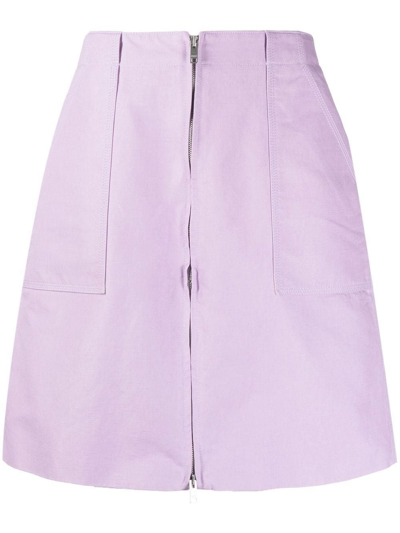 Ambush Cotton Pant-skirt With Zip - Atterley In Purple