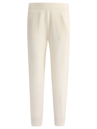 Allude Womens White Cashmere Pants