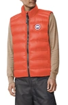 Canada Goose Crofton Water Resistant Packable Quilted 750-fill-power Down Vest In Signal Orange/ Orange Signe