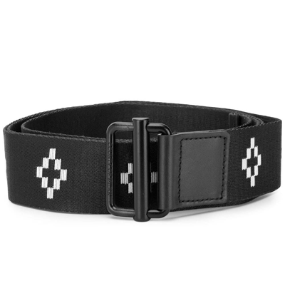 Marcelo Burlon County Of Milan Marcelo Burlon Allover Cross Logo Tape Belt In Black