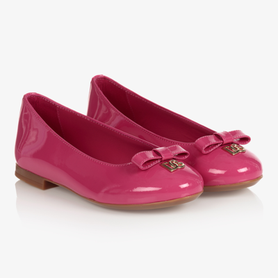 Dolce & Gabbana Teen Girls Pink Ballerina Pumps