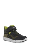 Geox Kids' Flexyper Amphibiox Waterproof Boot In Military/ Green