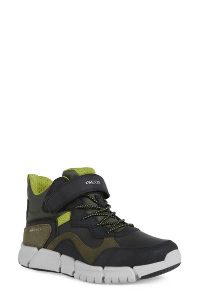 Geox Kids' Flexyper Amphibiox Waterproof Boot In Military/ Green