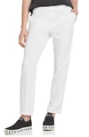 Dkny Striped Flat-front Straight-leg Dress Pants In Ivory