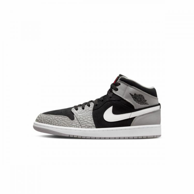 Jordan 1 Mid Se "elephant Print" Sneakers In Black