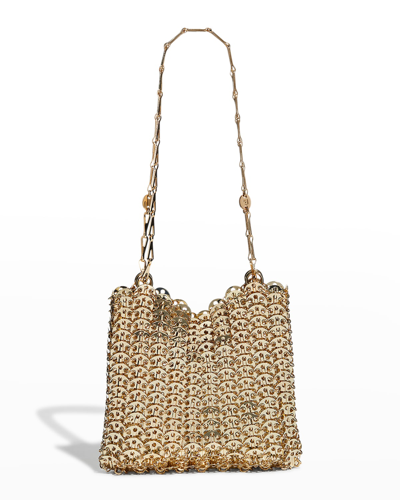 Rabanne 1969 Allover Disc Brass Shoulder Bag In Light Gold