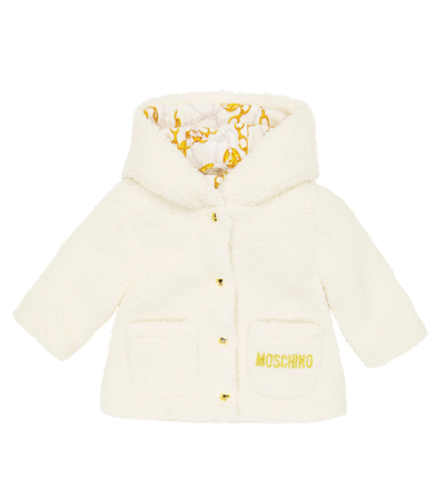 Moschino Baby Teddy Coat In Cloud