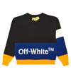 OFF-WHITE LOGO拼色羊毛毛衣