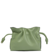 Loewe Flamenco Mini Leather Clutch In Rosemary