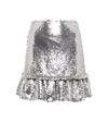 Rabanne Sequin-embellished Ruffle Mini Skirt In Silver