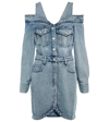 Shop Isabel Marant Pelonaga Denim Minidress In Light Blue