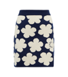 KENZO FLORAL WOOL-BLEND MINISKIRT