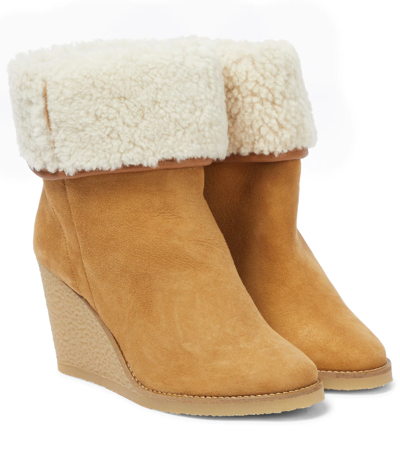 Isabel Marant Totam Leather Ankle Boots In Natural