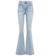 Veronica Beard Florence Flare-leg Jean Patch Pockets In Cape