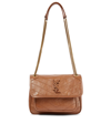 Saint Laurent Niki Baby Small Leather Shoulder Bag In Light Caramel